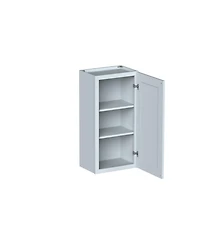 Boyel Living W18" Dove Wall Cabinet with Full Overlay Hdf Door for Custom Kitchen or Bathroom