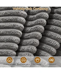 gaomon 106-Inch Modular Sectional Couch with L-Shape- Modern Corduroy Loveseat