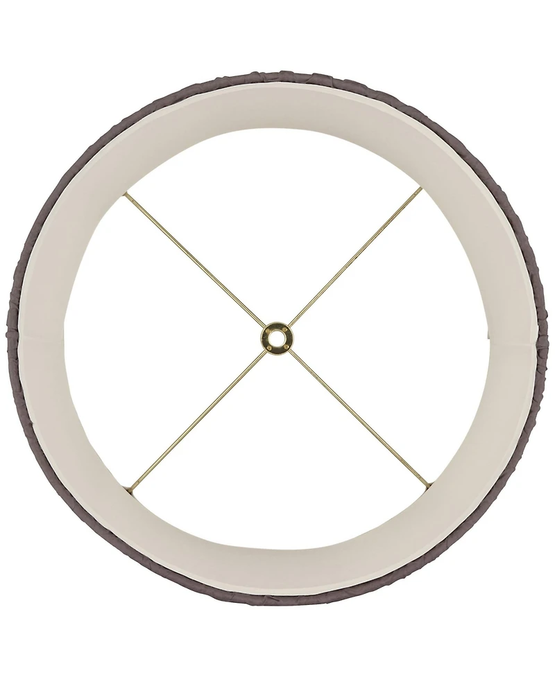Springcrest 13" Top x 14" Bottom x 10" High x 10" Slant Lamp Shade Replacement Medium Sierra Drum Softback Washer Harp Finial