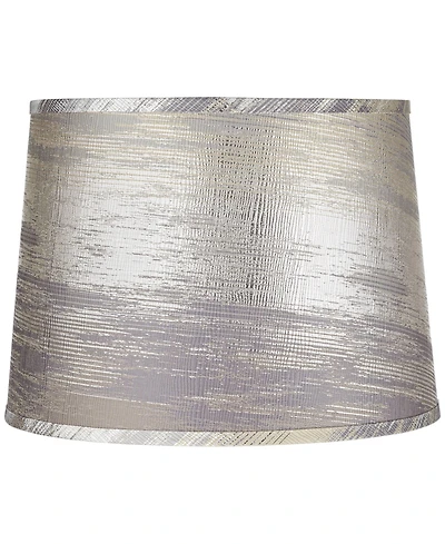 Springcrest 13" Top x 15" Bottom x 11" High x 11" Slant Print Lamp Shade Replacement Medium Tapered Modern Spider Harp Finial