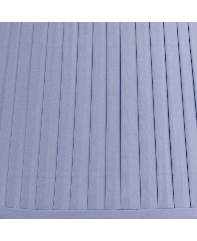 Springcrest Mapo 14" Top x 17" Bottom x 11" High x 11" Slant Lamp Shade Replacement Drum Softback Washer Harp Finial