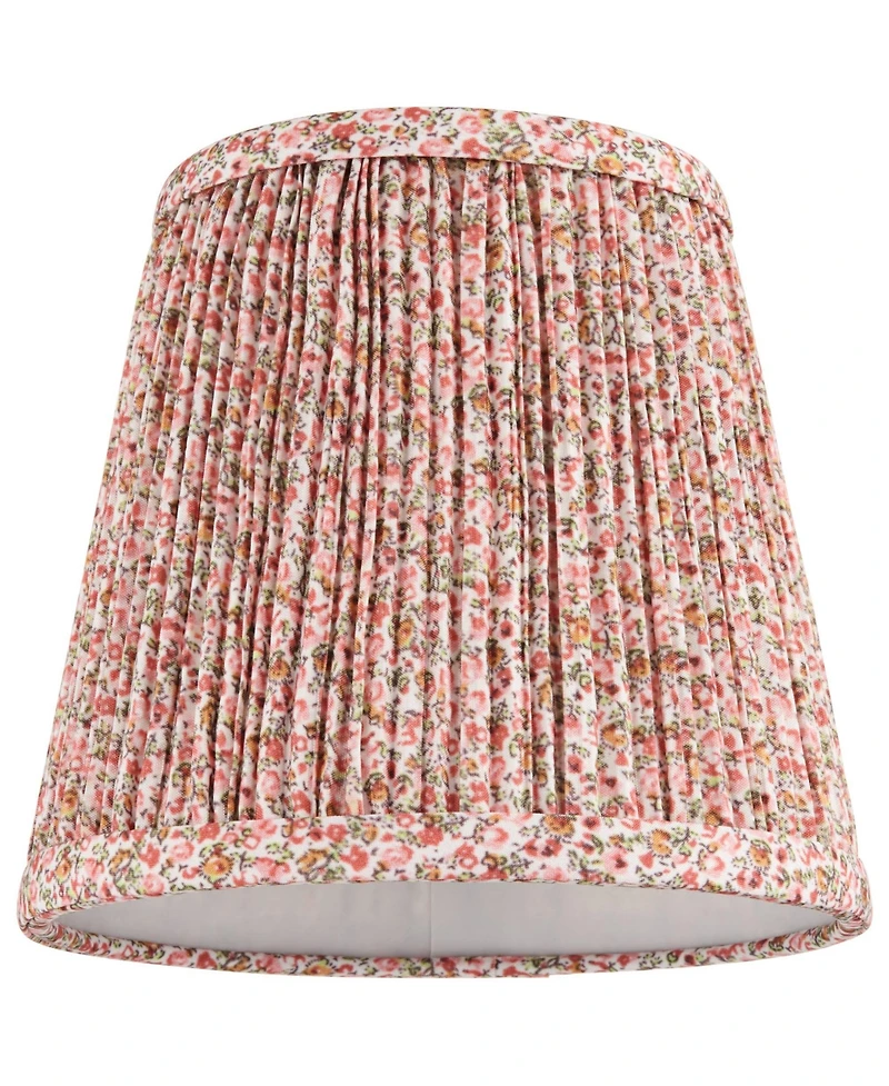 Springcrest Slant Lamp Shade Replacement Set of 8 Shirred Pleated Clip On