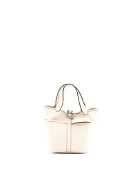 Pre-Owned HERMES Pm Cargo Picotin Lock Bag Canvas and Swift