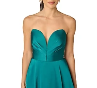 Adrianna Women's Sweetheart Satin Mini Dress
