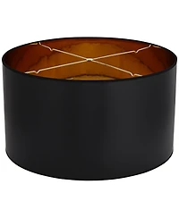 Springcrest McKay 25" Top x 25" Bottom x 14" High Lamp Shade Replacement Extra Large Drum Hardback Spider Harp Finial