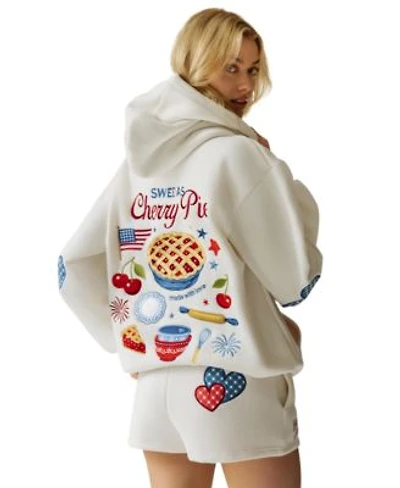 The Happy Camp3r Juniors Cherry Pie Hooded Sweatshirt Short Set