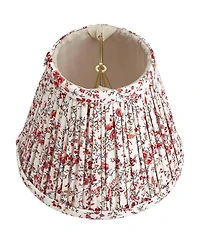 Springcrest Nelle 3 1/2" Top " Bottom 5" High 5" Slant Print Lamp Shade Replacement Set of Floral Clip On Candelabra