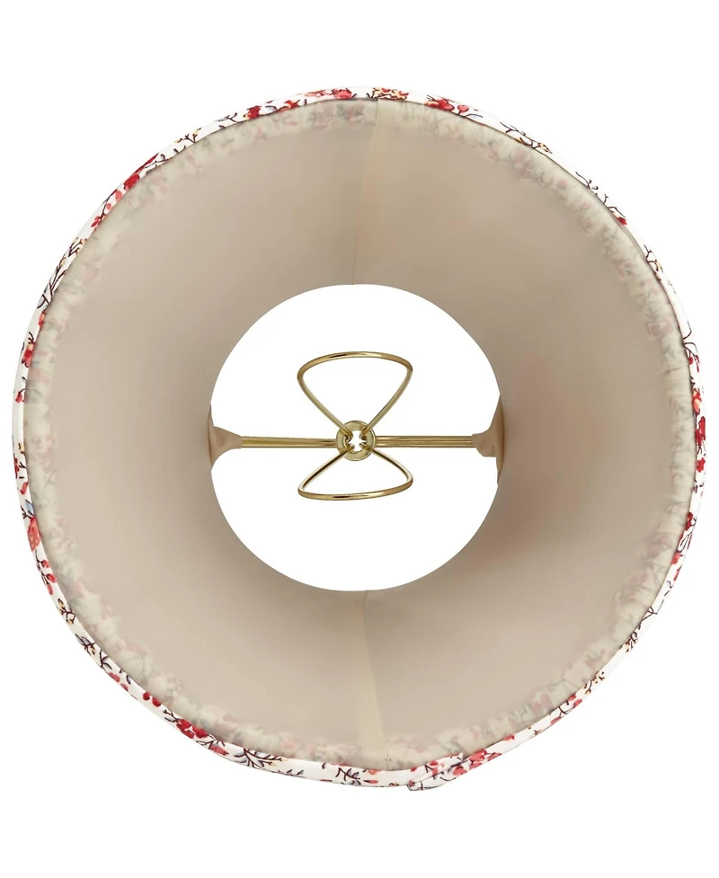 Springcrest Nelle 3 1 2 Top x 6 Bottom x 5 High x 5 Slant Print Lamp Shade Replacement Set of 8 Floral Clip On Candelabra