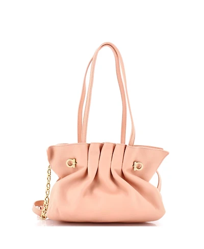 Pre-Owned Salvatore Ferragamo Small Soft Bag Leather