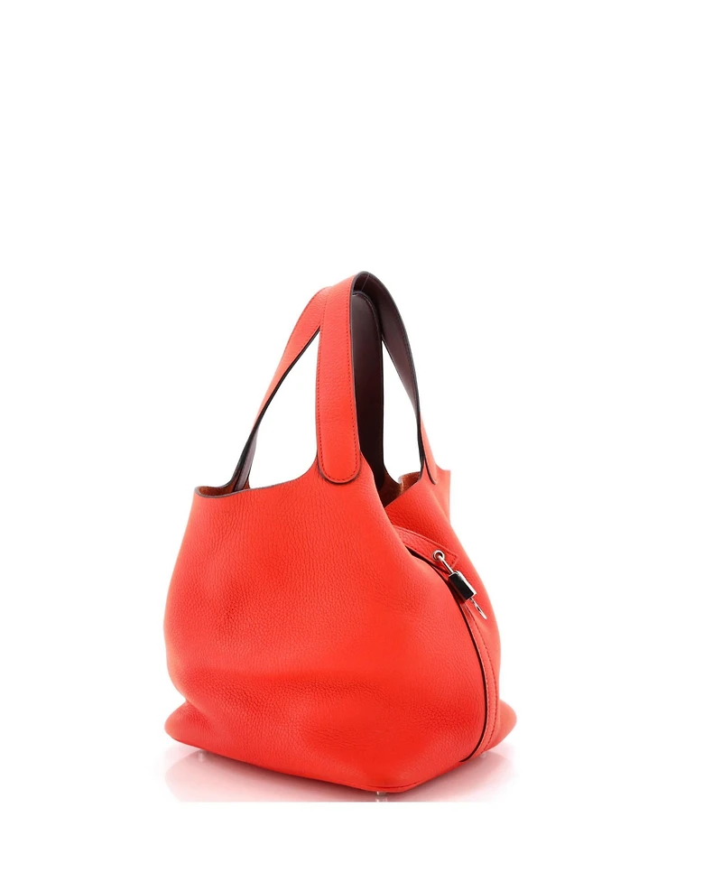 Pre-Owned HERMES Mm Eclat Picotin Lock Bag Clemence