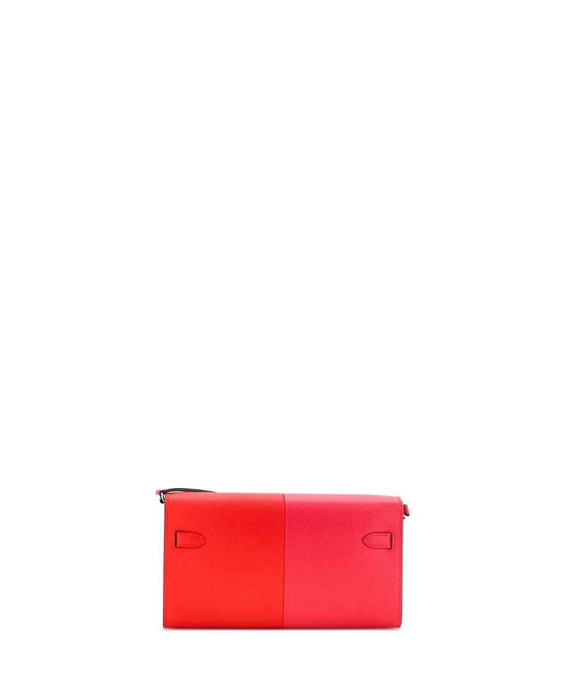Pre-Owned HERMES Casaque Kelly To Go Wallet Epsom
