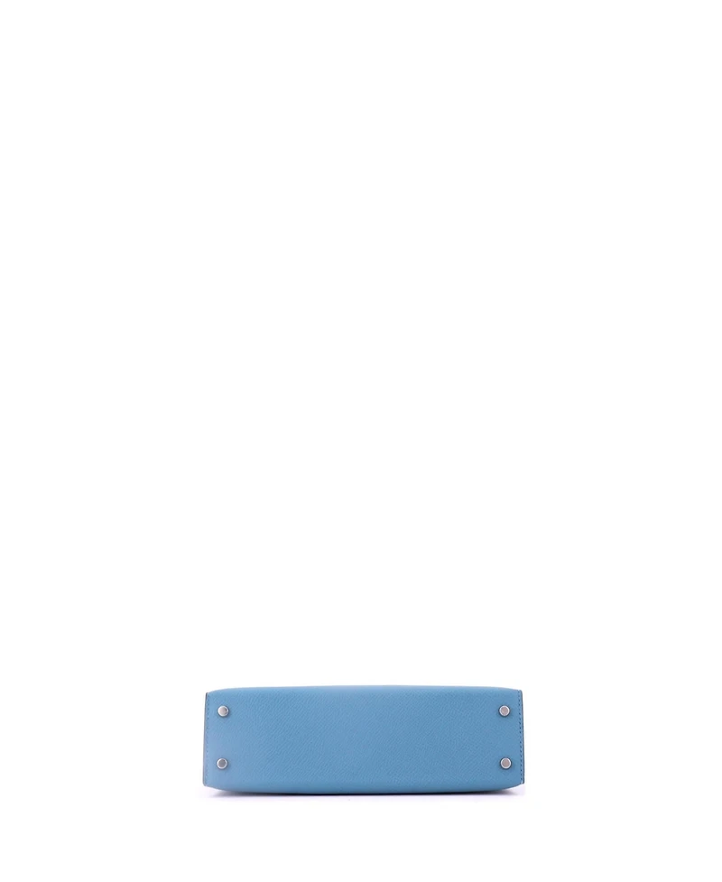 Pre-Owned HERMES Kelly 20 Handbag Tricolor Epsom with Palladium Hardware