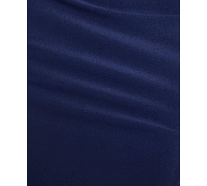 pear culture Juniors' Stretch V-Neck Side Slit Long Gown