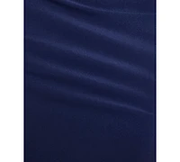 pear culture Juniors' Stretch V-Neck Side Slit Long Gown