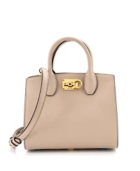Pre-Owned Salvatore Ferragamo Small Studio Top Handle Box Bag Leather