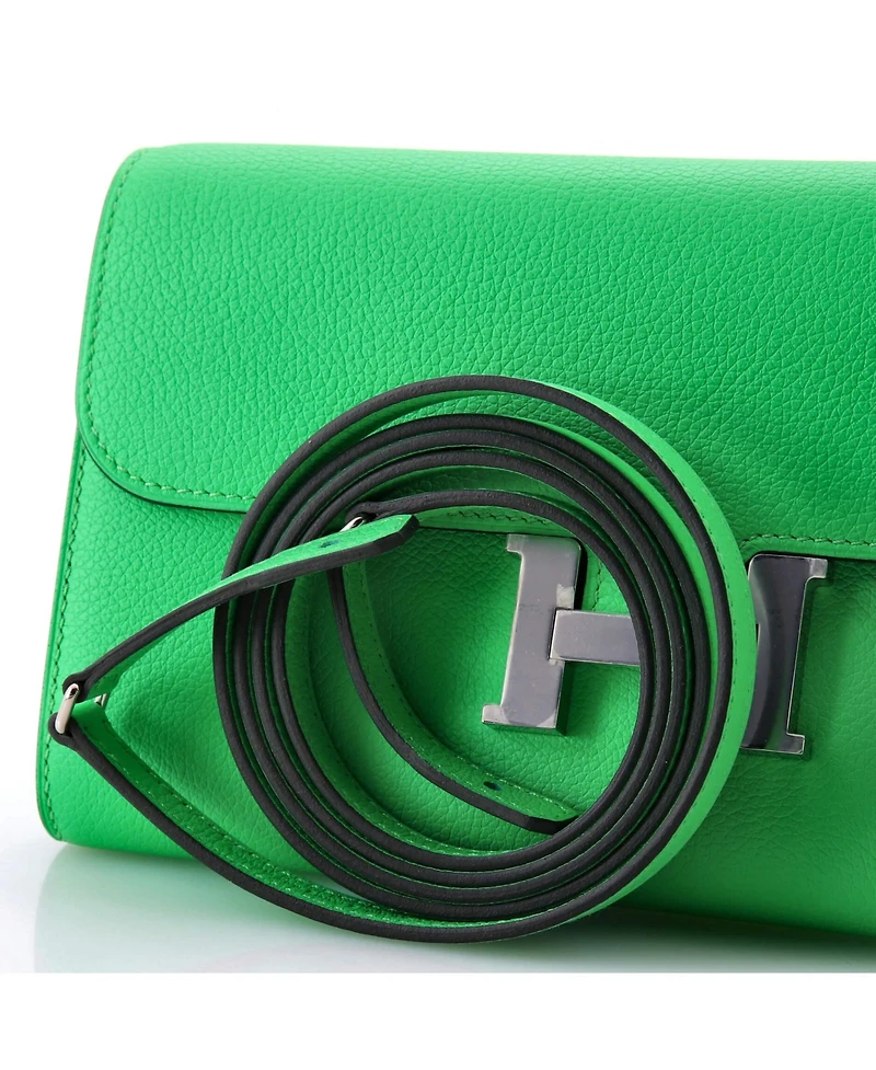Pre-Owned HERMES Cavale Constance To Go Wallet Evercolor