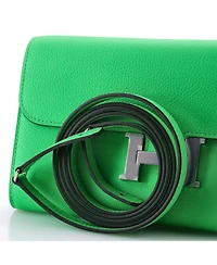 Pre-Owned HERMES Cavale Constance To Go Wallet Evercolor