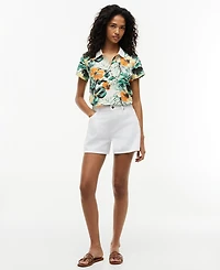 Tommy Hilfiger Women's Classic Pique Printed Short-Sleeve Polo Top