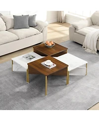 Rainsken Modern Nesting Coffee Tables Set of 4