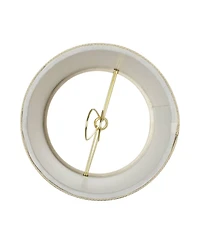 Springcrest Set of 4 Hardback Drum Lamp Shades Nallad Herbal Small 4" Top x 5" Bottom x 5" High Candelabra Clip-On Fitting