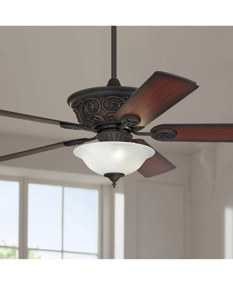 Casa Vieja 52" Contessa Industrial Rustic Indoor Ceiling Fan Led Light