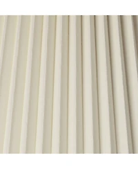 Springcrest Set of 2 Knife Pleat Empire Lamp Shades Large 11" Top x 19" Bottom x 14.25" High Spider Harp and Finial Fitting