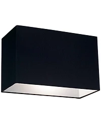 Springcrest Set of 2 Rectangular Lamp Shades Medium 16" Wide x 8" Deep x 10" High Spider Replacement Harp and Finial Fitting