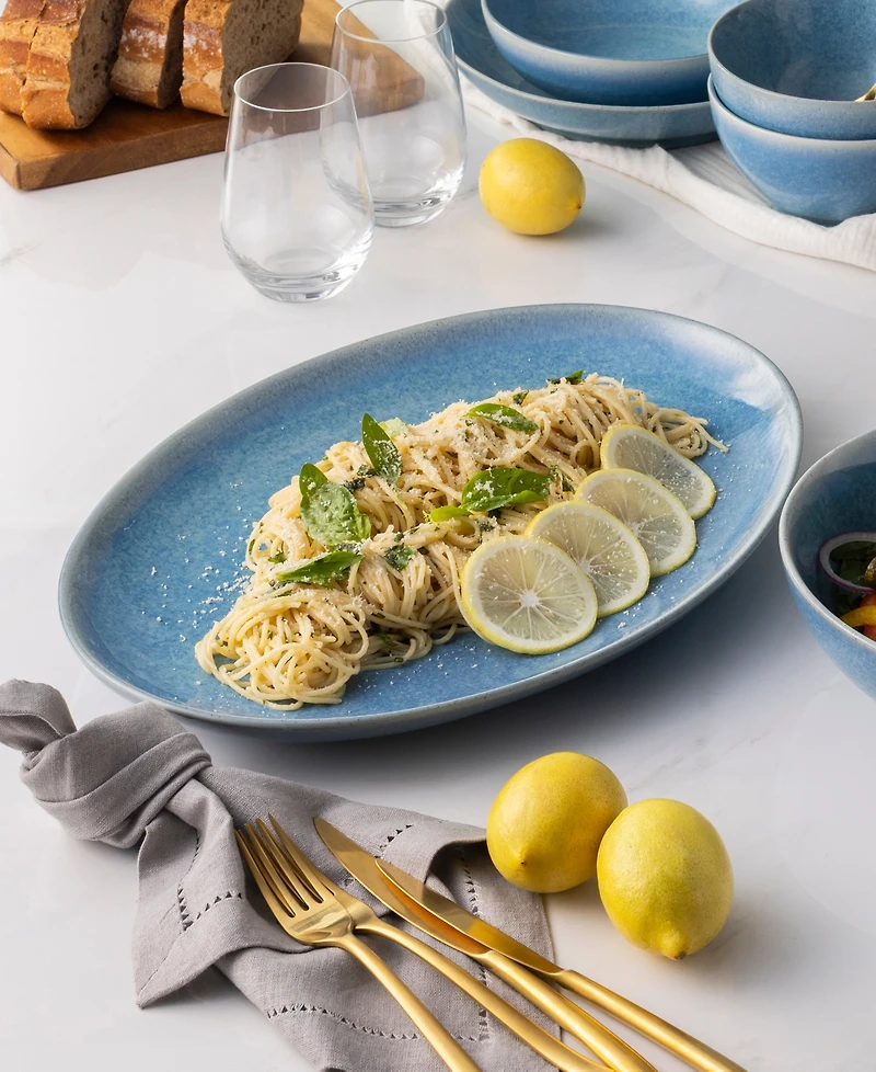 Noritake Colorwave Kiln Azure Oval Platter