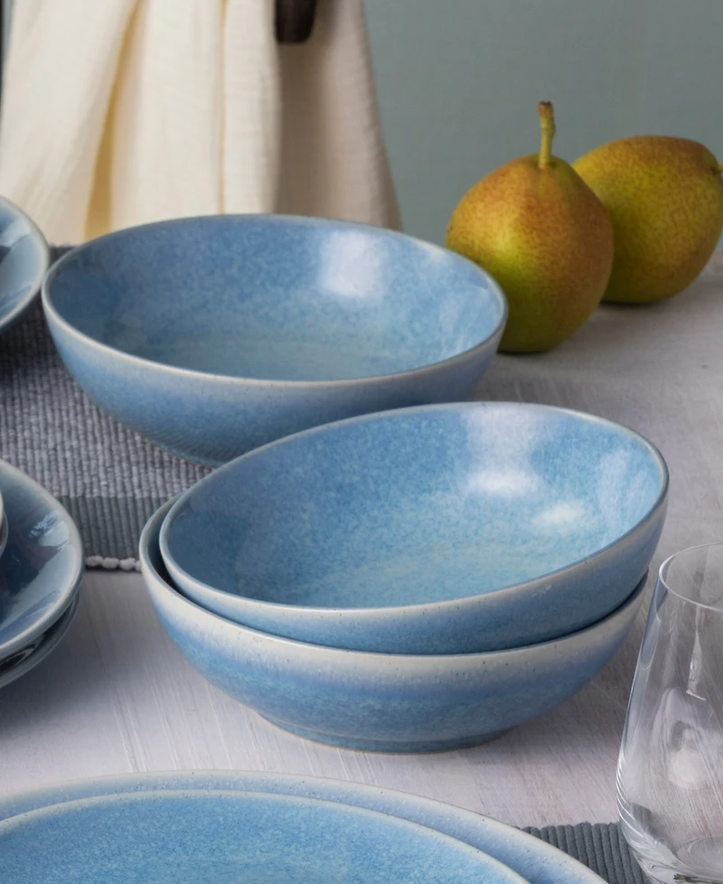 Noritake Colorwave Kiln Azure Cereal Bowls, Set of 4
