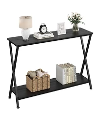 gaomon 2-Tier Narrow Farmhouse Sofa Table