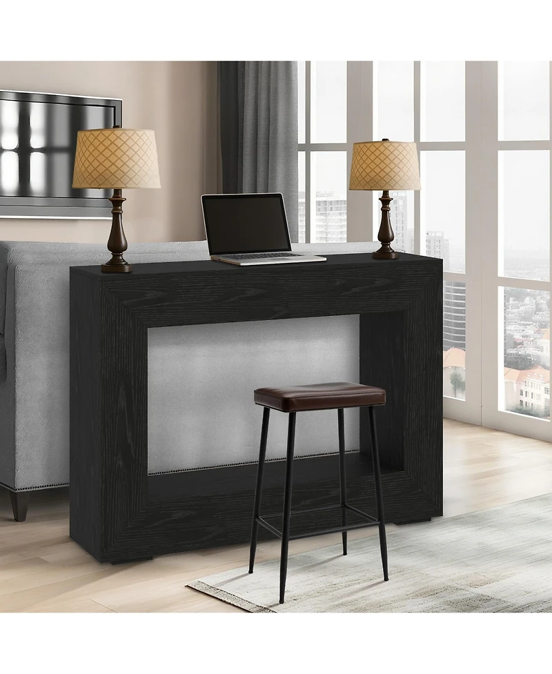 gaomon 47" Farmhouse Wooden Console Table, Entryway Table for Living Room, Hallway and Foyer