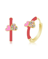 Chanteur Girls Heart Hypoallergenic Earrings with Surgical Titanium Screwbacks