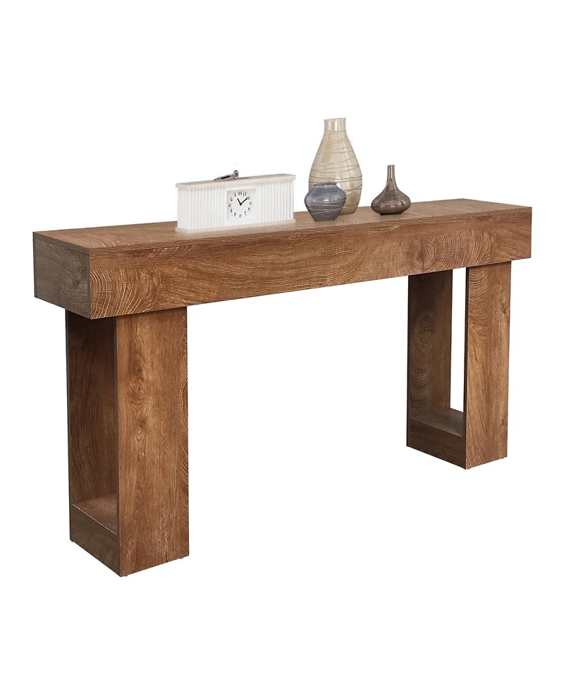 gaomon 63" Wooden Rectangular Console Sofa Table, for Entryway, Living Room, Hallway and Foyer