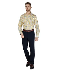 Bar Iii Men's Slim-Fit Floral Printed Dress Shirt, Macy's Exclusive