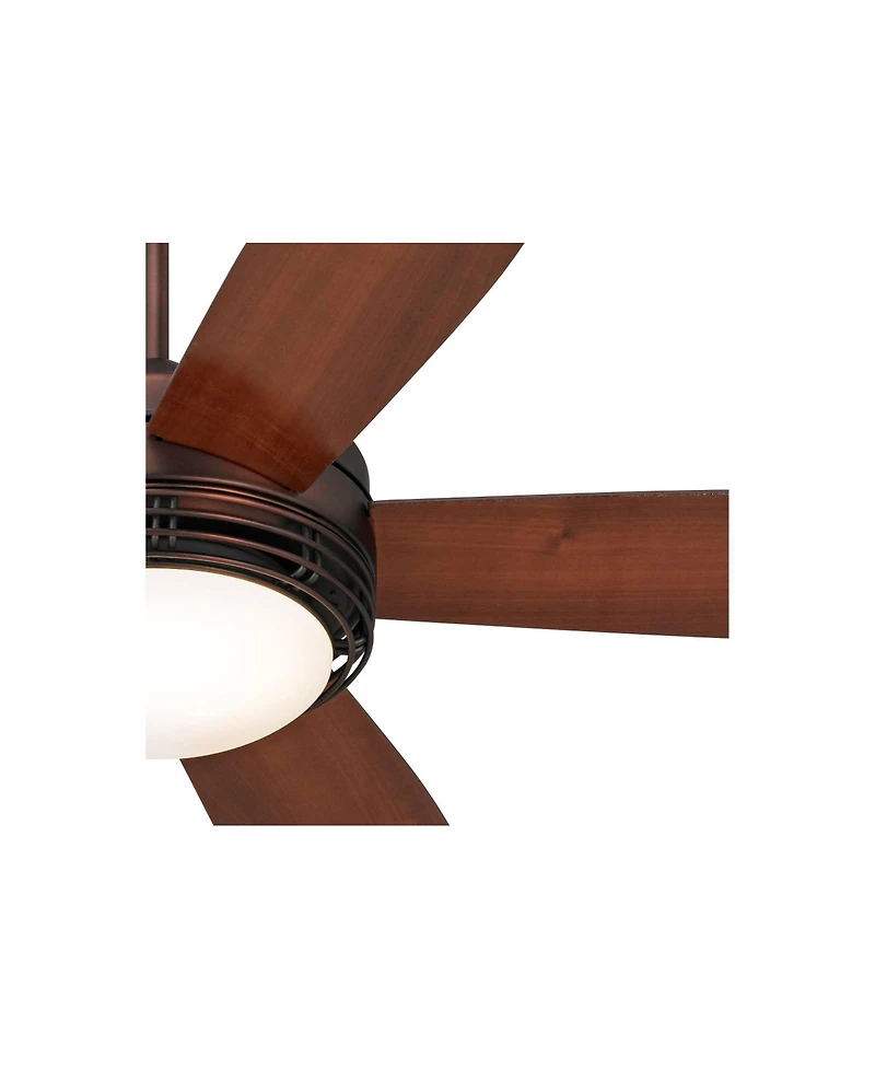 Casa Vieja 60" Province Bronze Led Fan 12-In Rod for 10-Ft Ceiling with Remote