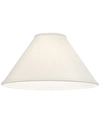 Springcrest 6" Top x 19" Bottom x 10" High x 10" Slant Lamp Shade Replacement Tapered Boucle Woven Fabric Spider Harp Finial