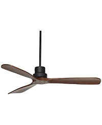 Casa Vieja 52" Casa Delta Dc Dark Walnut Outdoor Ceiling Fan with 12" Rod
