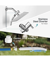 Aronkl Dog Shower Attachment 4 Spray Modes Pet Bath Sprayer with Diverter Valve 65ft Hose Indoor Outdoor Washing Supplies