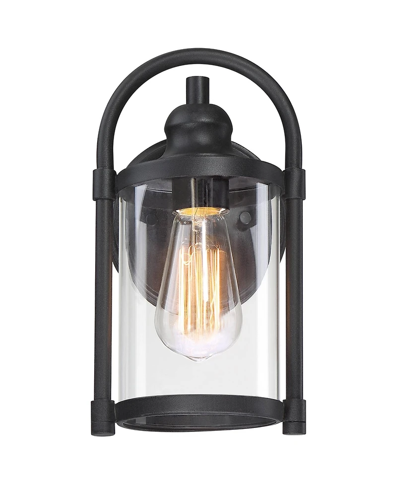 John Timberland Modern Outdoor Wall Light Fixture 10 1/4" Cylindrical Glass for Exterior House Porch Patio Deck Entryway