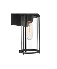Possini Euro Design Modern Wall Light Sconce Matte Hardwired 4 1/2" 2-Light Fixture Clear Glass Shades for Bedroom Bathroom