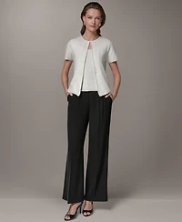 Donna Karan New York Women's Short-Sleeve Sequin Cardigan