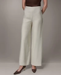 Donna Karan New York Women's Mid-Rise Wide-Leg Pants