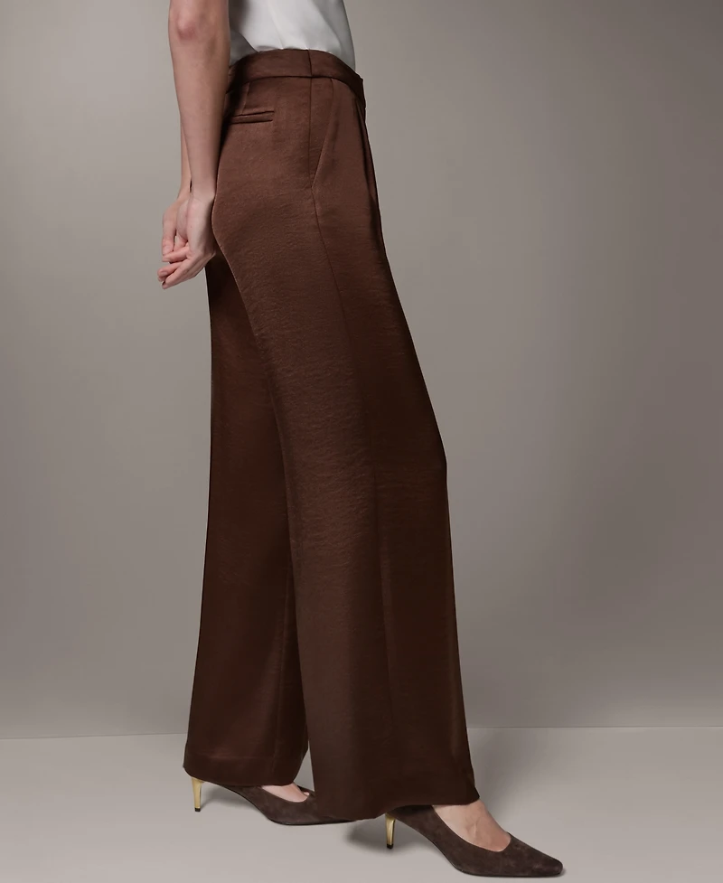 Donna Karan New York Women's High-Rise Wide-Leg Pants
