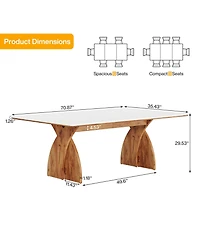 Tribesigns Executive Desk, Large Office Computer Desk with Heavy Duty Legs, Extra Long Desk