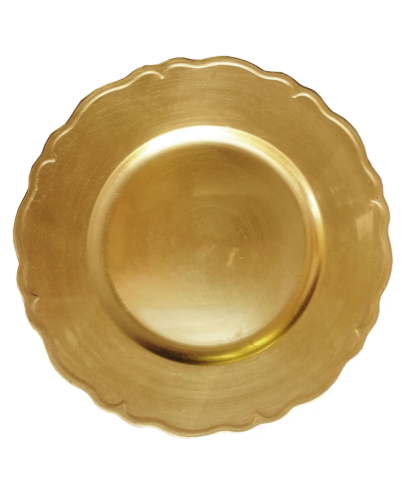 American Atelier Regency Charger Plate 12 Piece Dinnerware Set, Service for 12
