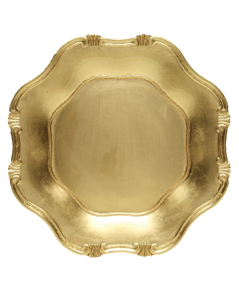 American Atelier Baroque Charger Plate 12 Piece Dinnerware Set, Service for