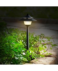John Timberland Pollack 15" High Modern Outdoor Landscape Path Lights Porch House Set of 2 Led Bulb