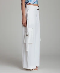 Avec Les Filles Women's Mid-Rise Wide-Leg Pants
