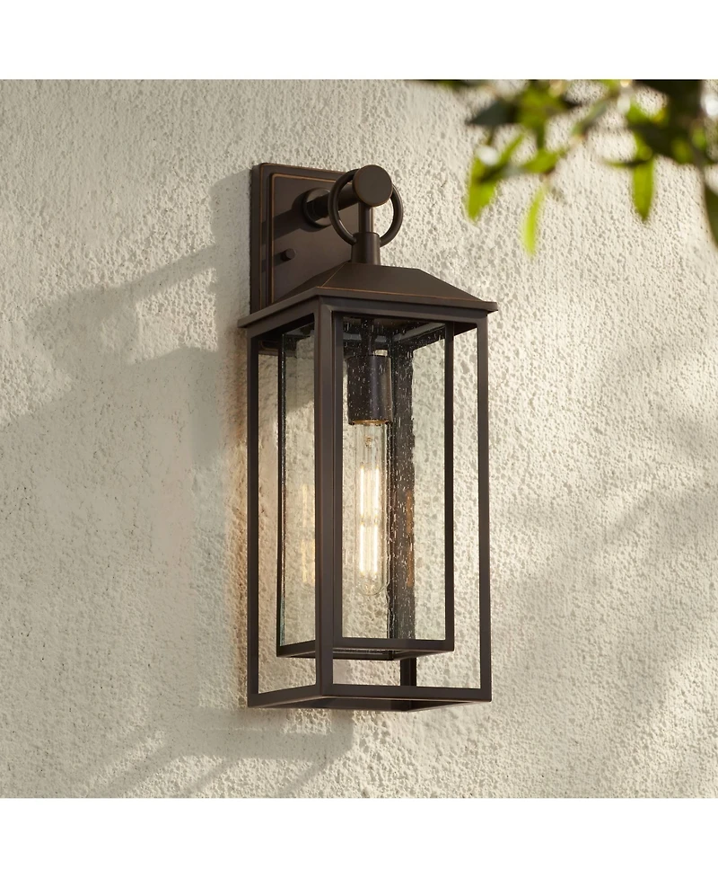 John Timberland Califa 20" High Traditional Outdoor Wall Light Fixture Mount Porch House Weatherproof Bronze Finish