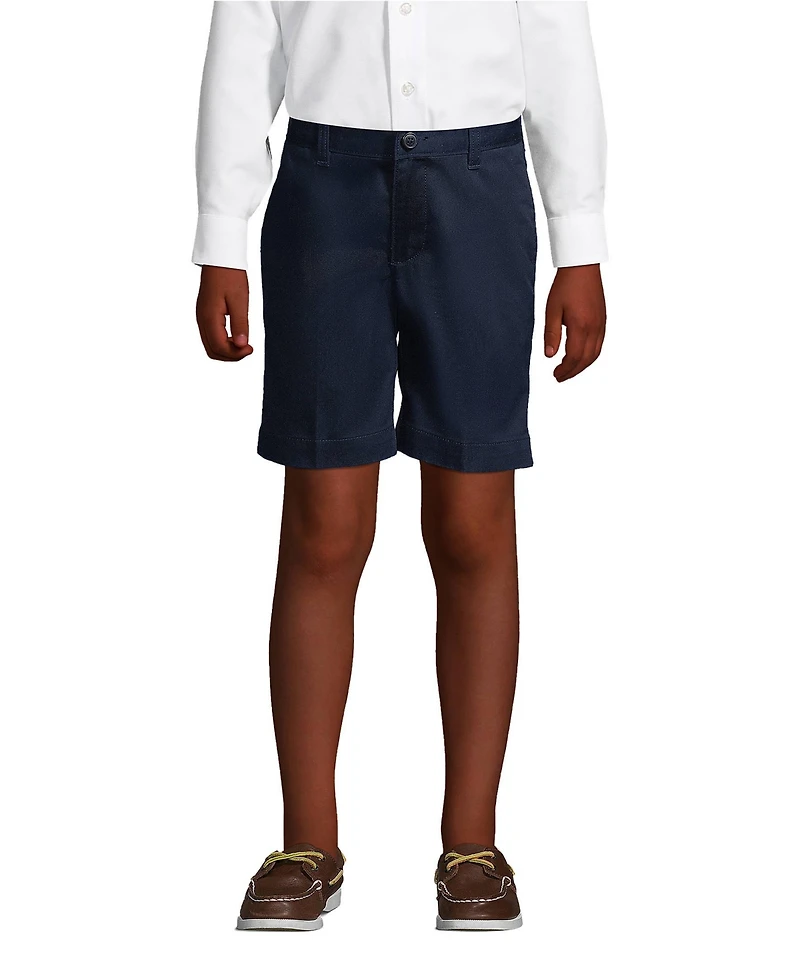 Lands' End Big Boys Slim Plain Front Blend Chino Shorts